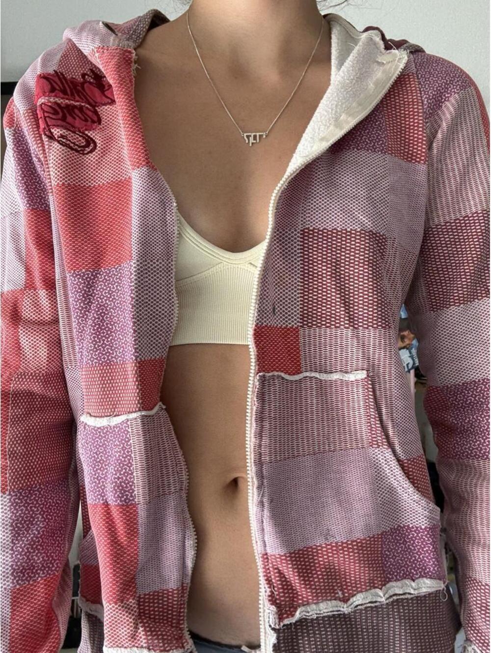 Billabong Women's Pink and Multi Hoody